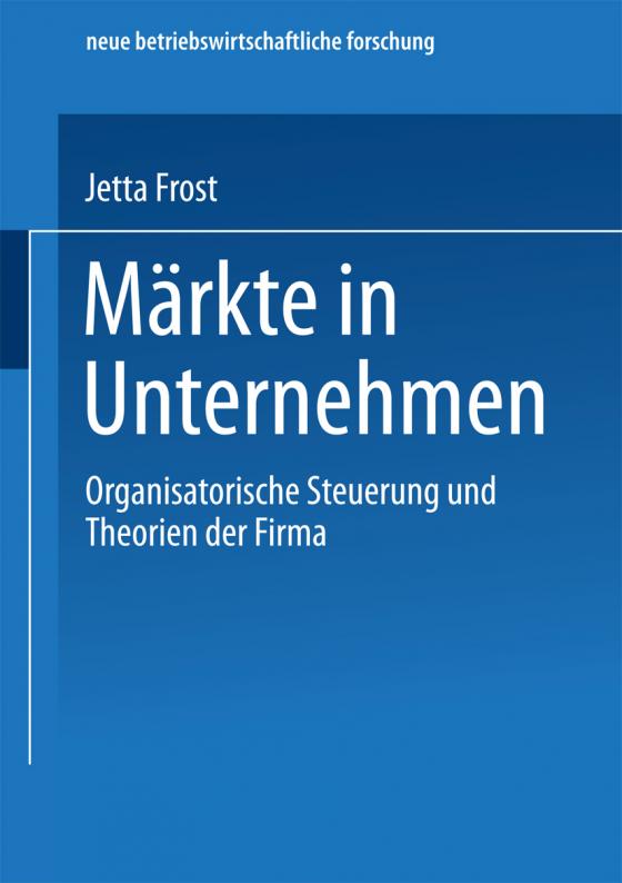 Cover-Bild Märkte in Unternehmen