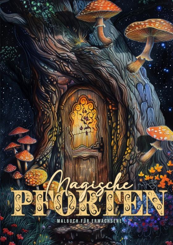 Cover-Bild Magische Pforten Malbuch für Erwachsene