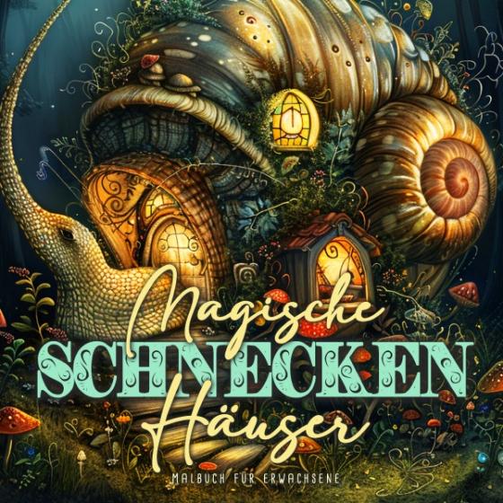 Cover-Bild Magische Schneckenhäuser Malbuch für Erwachsene