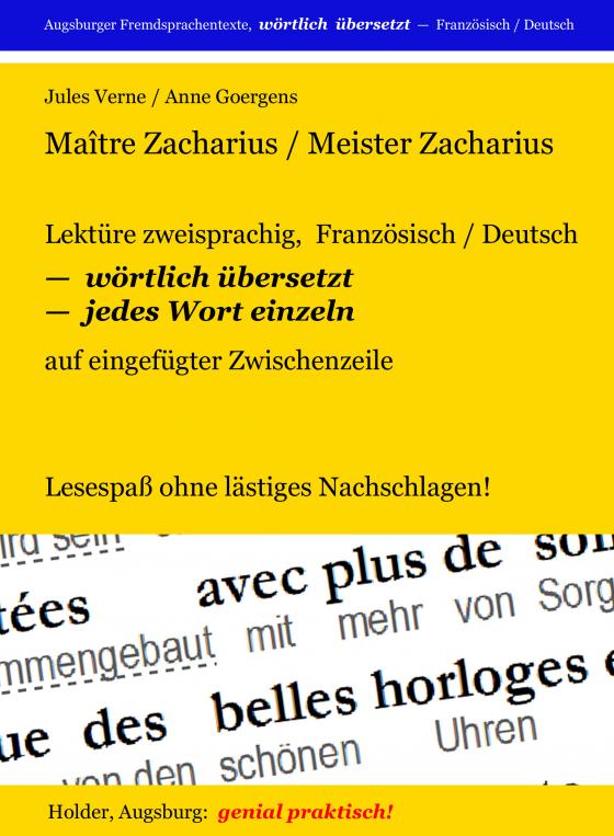 Cover-Bild Maitre Zacharius / Meister Zacharius --