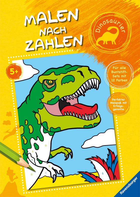 Cover-Bild Malen nach Zahlen: Dinosaurier