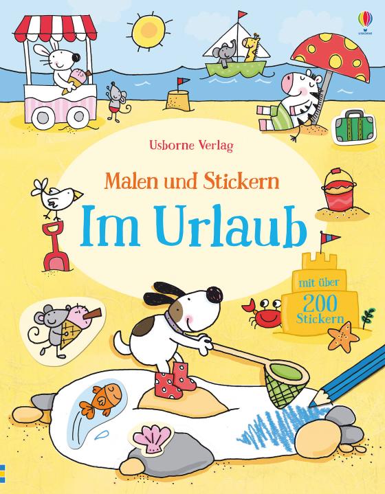 Cover-Bild Malen und Stickern: Im Urlaub