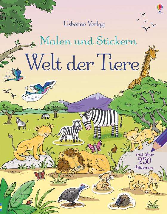 Cover-Bild Malen und Stickern: Welt der Tiere