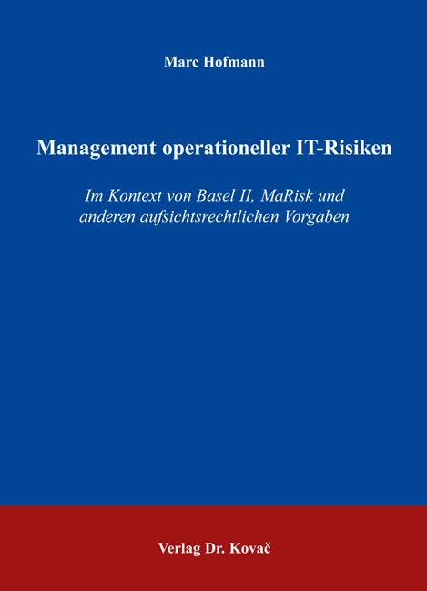 Cover-Bild Management operationeller IT-Risiken