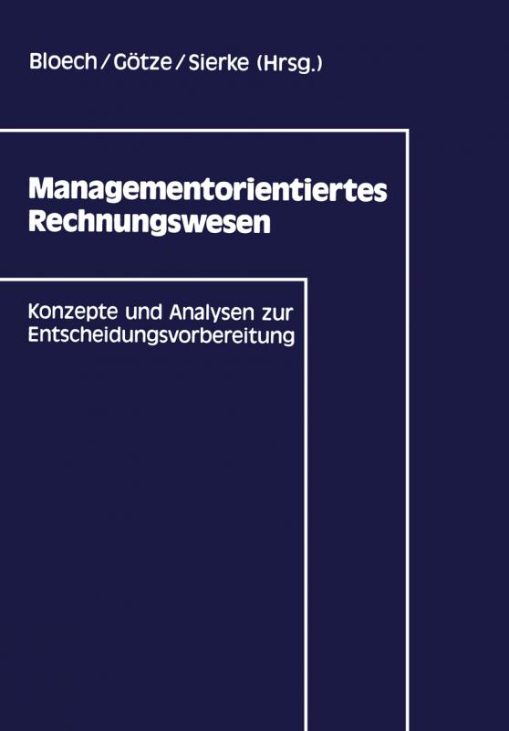 Cover-Bild Managementorientiertes Rechnungswesen