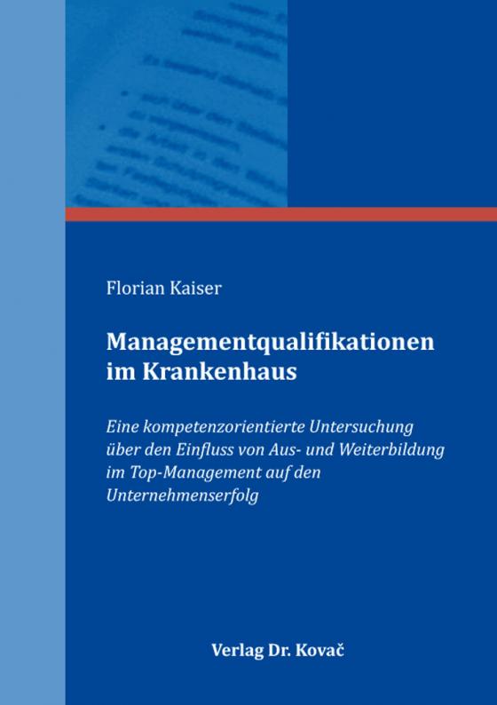 Cover-Bild Managementqualifikationen im Krankenhaus