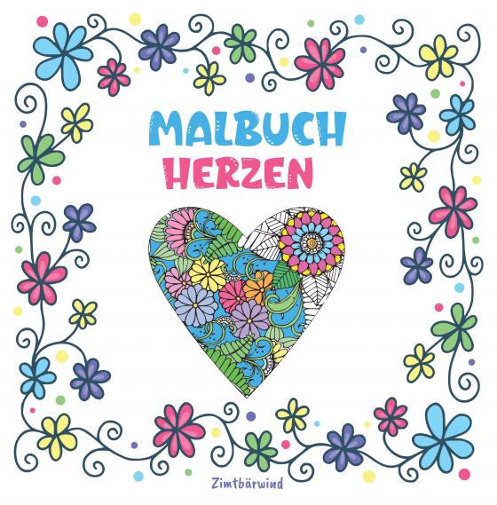 Cover-Bild Mandala Malbuch für Erwachsene und Kinder ab 10 Jahren mit Blumen und Herzen