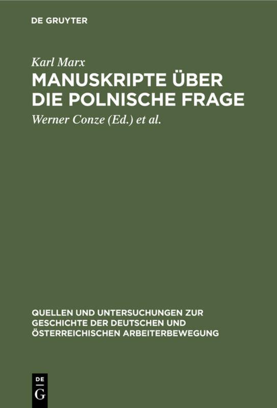 Cover-Bild Manuskripte über die polnische Frage