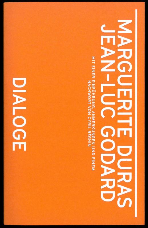 Cover-Bild Marguerite Duras, Jean-Luc Godard. Dialoge