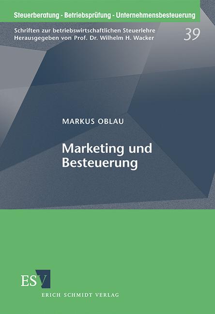 Cover-Bild Marketing und Besteuerung