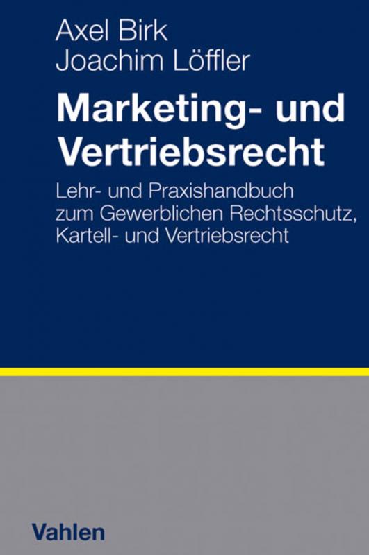 Cover-Bild Marketing- und Vertriebsrecht