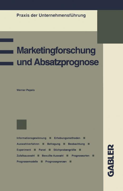 Cover-Bild Marketingforschung und Absatzprognose