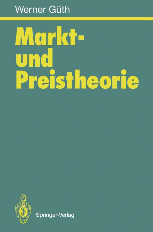 Cover-Bild Markt- und Preistheorie