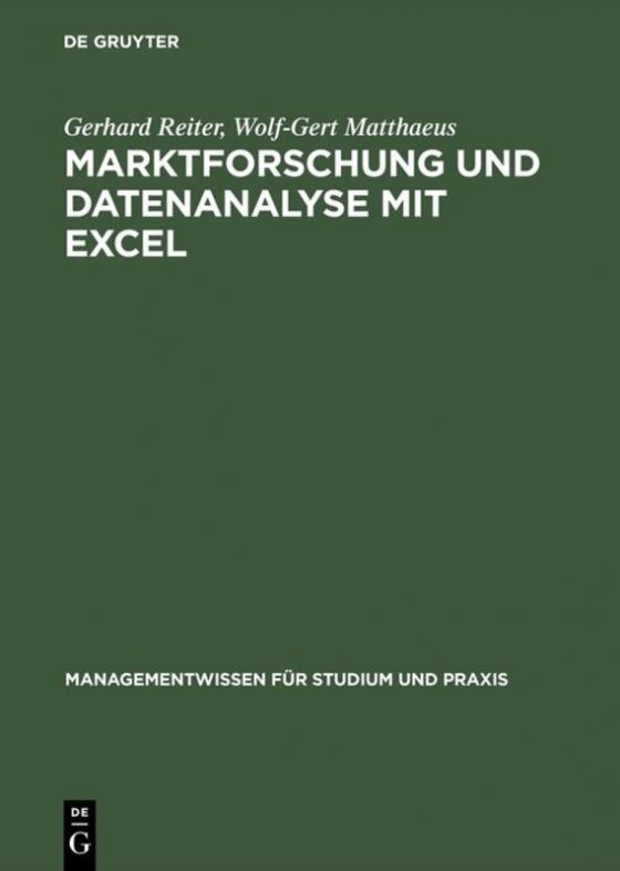 Cover-Bild Marktforschung und Datenanalyse mit EXCEL