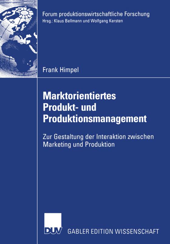 Cover-Bild Marktorientiertes Produkt- und Produktionsmanagement