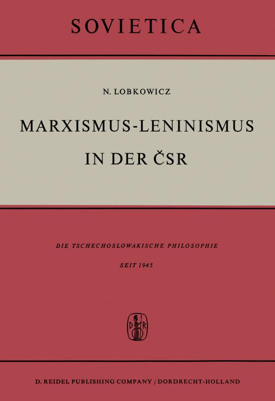 Cover-Bild Marxismus-Leninismus in der ČSR