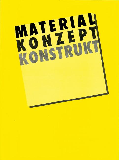 Cover-Bild Material /Konzept /Konstrukt