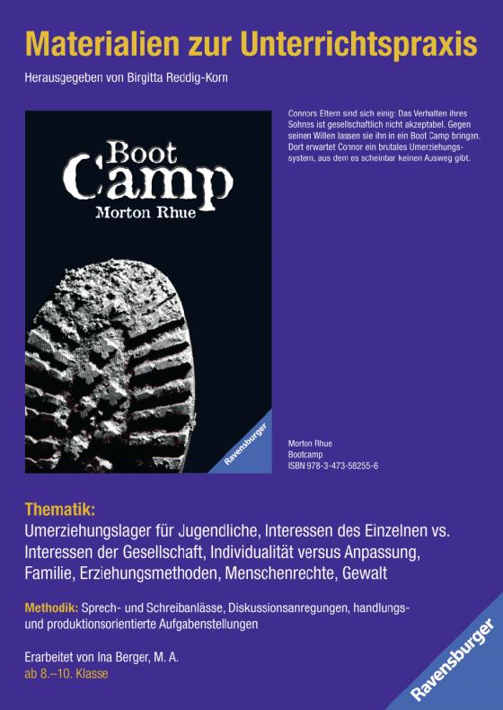 Cover-Bild Materialien zur Unterrichtspraxis - Morton Rhue: Boot Camp