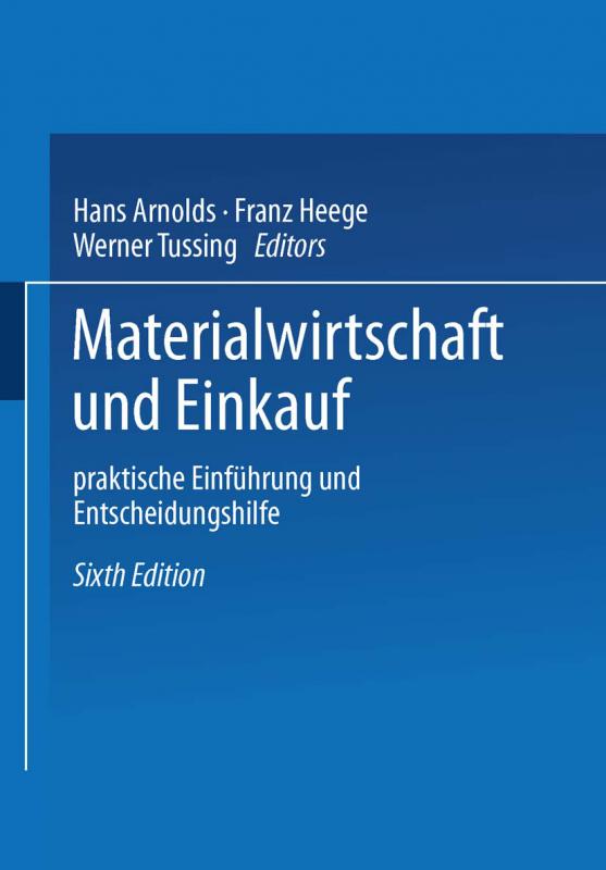 Cover-Bild Materialwirtschaft und Einkauf