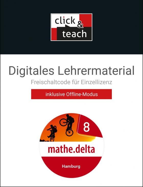 Cover-Bild mathe.delta – Hamburg / mathe.delta Hamburg click & teach 8 Box