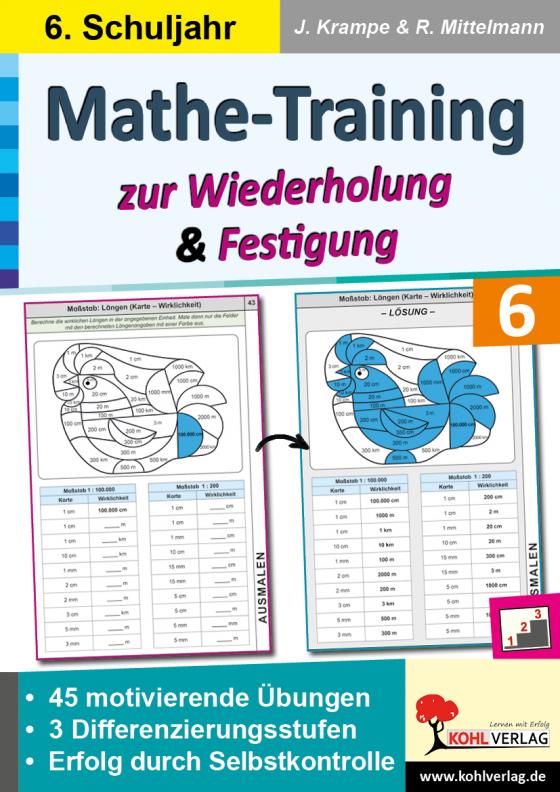 Cover-Bild Mathe-Training zur Wiederholung und Festigung / Klasse 6