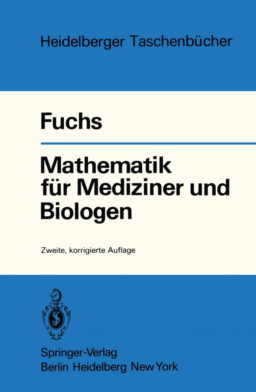 Cover-Bild Mathematik für Mediziner und Biologen