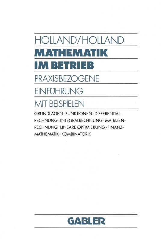 Cover-Bild Mathematik im Betrieb