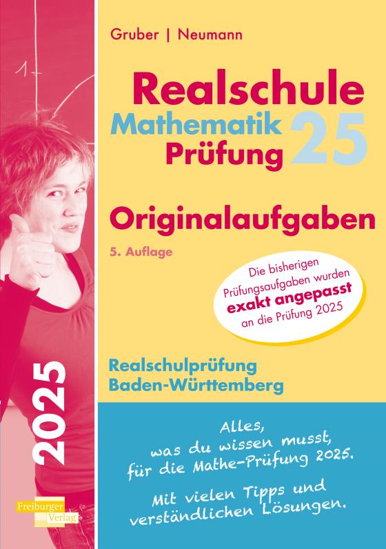 Cover-Bild Mathematik-Prüfung 2025 Originalaufgaben Realschule Baden-Württemberg