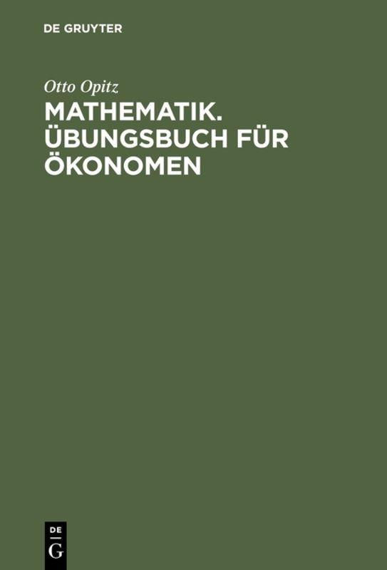 Cover-Bild Mathematik. Übungsbuch für Ökonomen