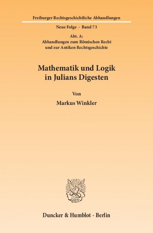 Cover-Bild Mathematik und Logik in Julians Digesten.