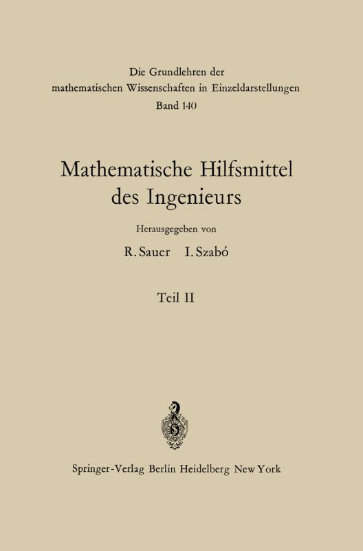 Cover-Bild Mathematische Hilfsmittel des Ingenieurs