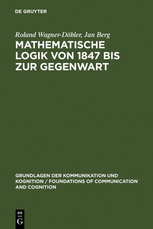 Cover-Bild Mathematische Logik von 1847 bis zur Gegenwart