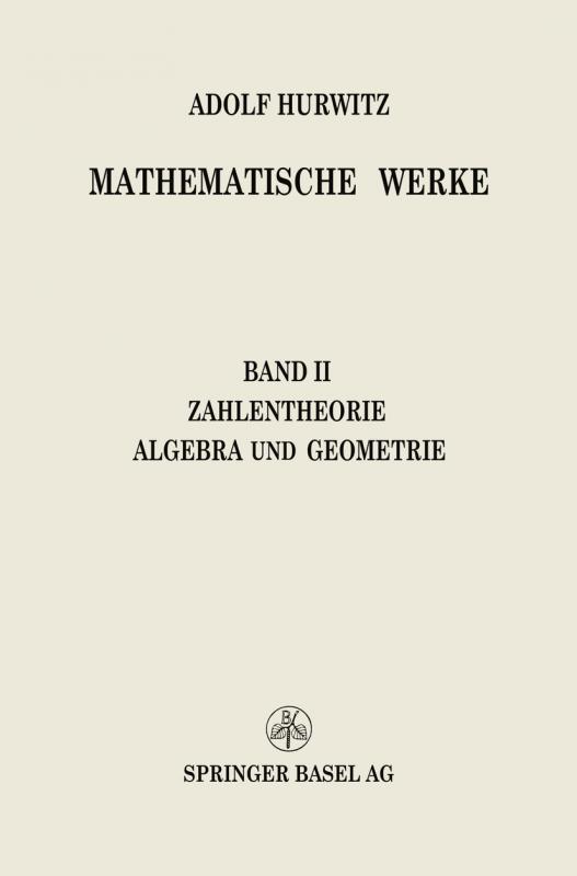 Cover-Bild Mathematische Werke