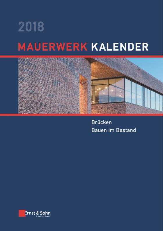 Cover-Bild Mauerwerk-Kalender / Mauerwerk-Kalender 2018