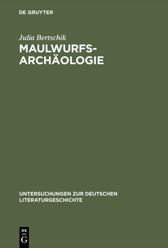 Cover-Bild Maulwurfsarchäologie