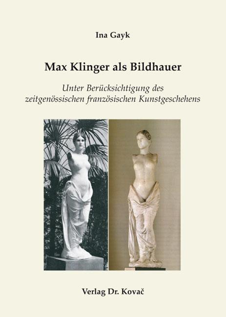 Cover-Bild Max Klinger als Bildhauer