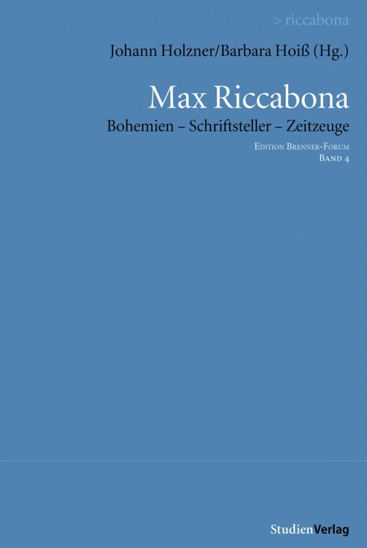 Cover-Bild Max Riccabona