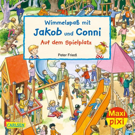 Cover-Bild Maxi Pixi 320: Wimmelspaß mit Jakob und Conni: Auf dem Spielplatz