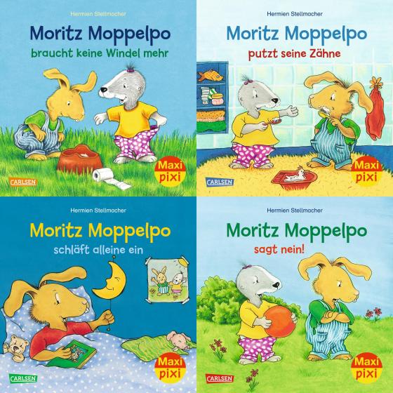 Cover-Bild Maxi-Pixi-4er-Set 71: Moritz Moppelpo (4x1 Exemplar)