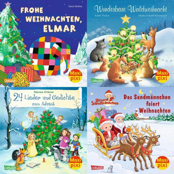 Cover-Bild Maxi-Pixi-4er-Set 73: Leise rieselt der Schnee (4x1 Exemplar)