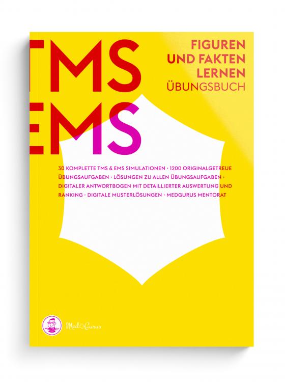 Cover-Bild MedGurus TMS & EMS Vorbereitung 2025 - Figuren lernen und Fakten lernen - Übungsbuch mit 1200 Aufgaben und Musterlösungen zur Vorbereitung auf den Medizinertest - Erfolgreich ins Medizinstudium