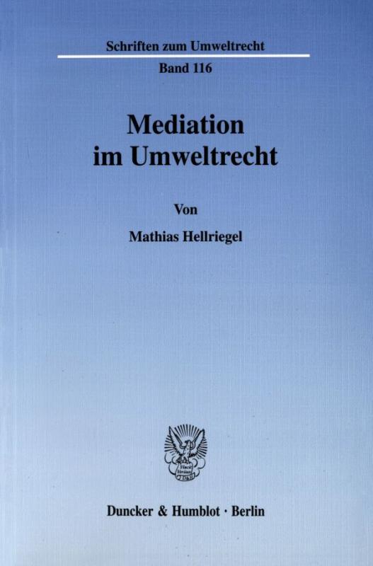 Cover-Bild Mediation im Umweltrecht.
