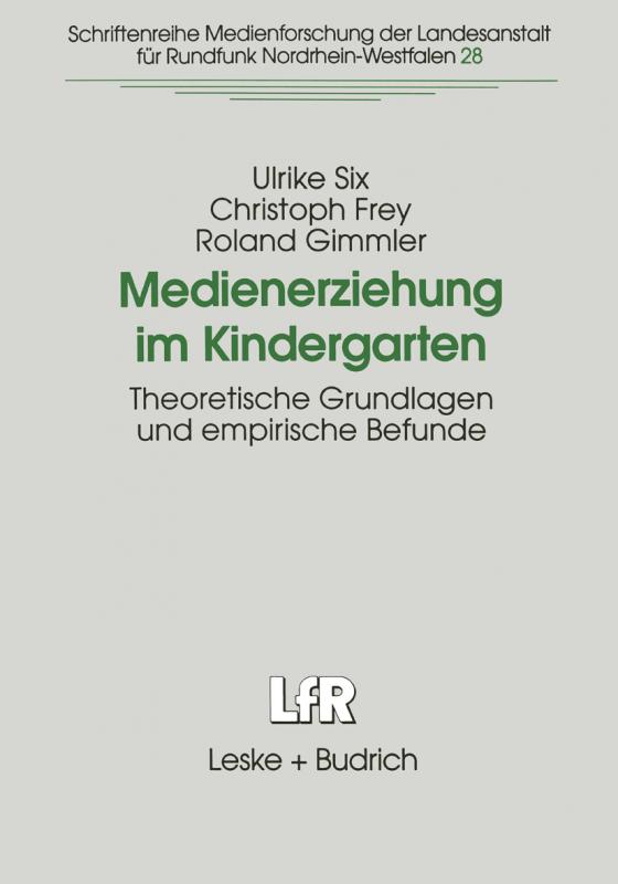 Cover-Bild Medienerziehung im Kindergarten