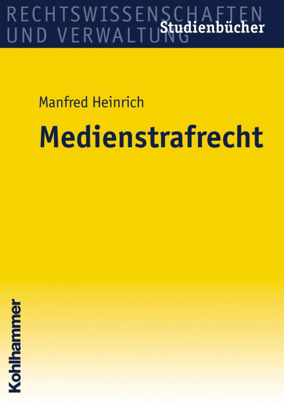 Cover-Bild Medienstrafrecht