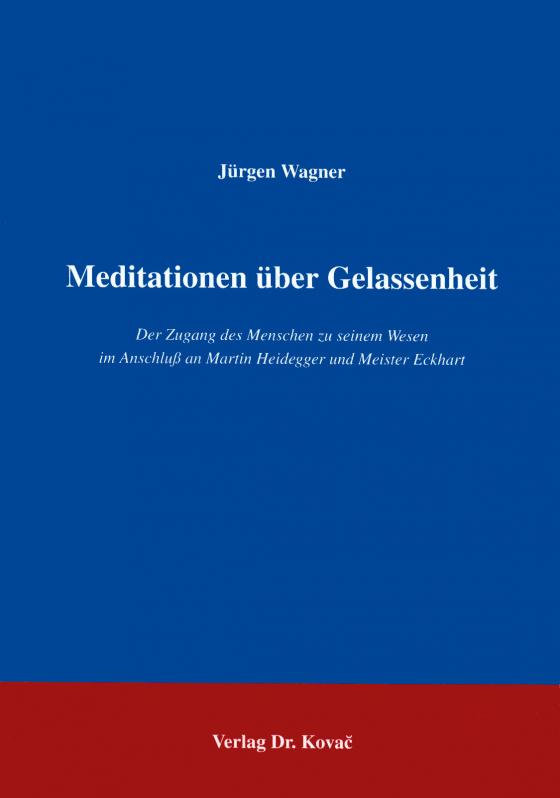 Cover-Bild Meditationen über Gelassenheit