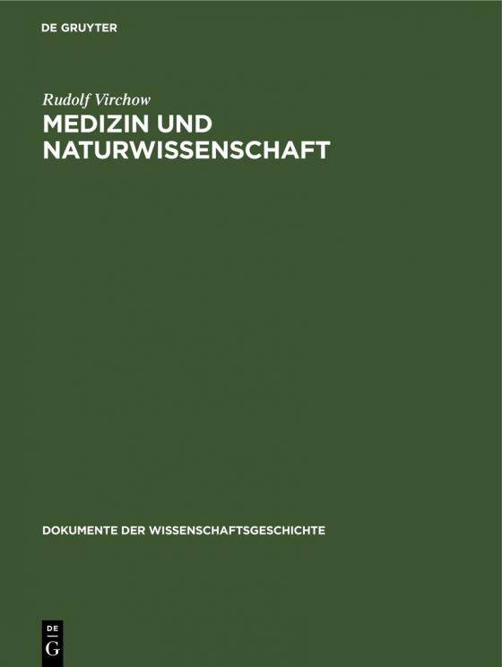 Cover-Bild Medizin und Naturwissenschaft