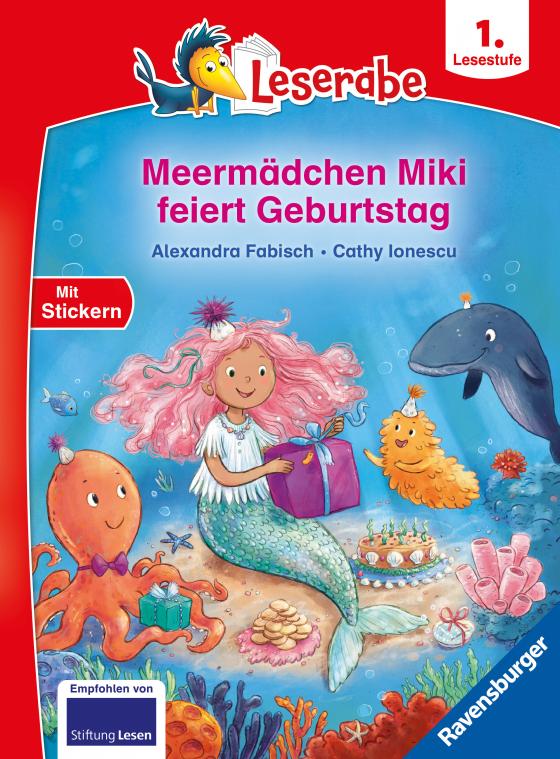 Cover-Bild Meermädchen Miki feiert Geburtstag - Lesen lernen mit dem Leseraben - Erstlesebuch - Kinderbuch ab 6 Jahren - Lesenlernen 1. Klasse Mädchen und Jungen (Leserabe 1. Klasse)