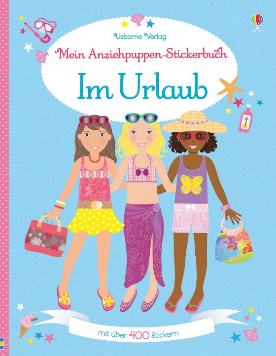 Cover-Bild Mein Anziehpuppen-Stickerbuch: Im Urlaub