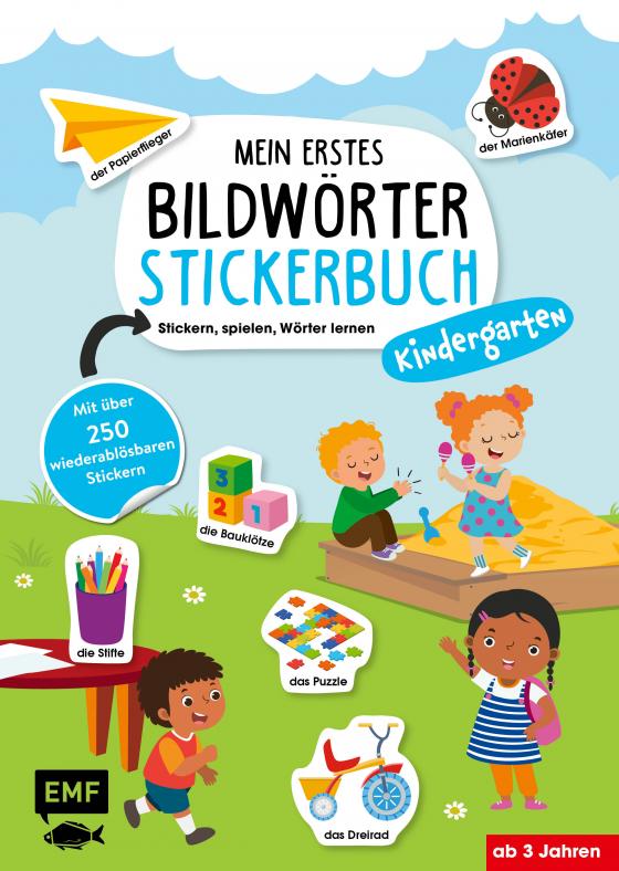 Cover-Bild Mein erstes Bildwörter-Stickerbuch – Kindergarten