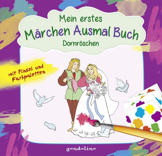 Cover-Bild Mein erstes Märchenausmalbuch mit Pinsel und Farbpalette: Dornröschen